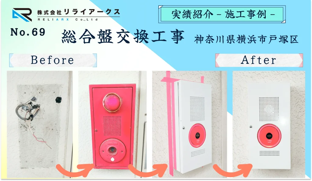 施工実績写真-総合盤交換工事_神奈川県横浜市戸塚区のお客様